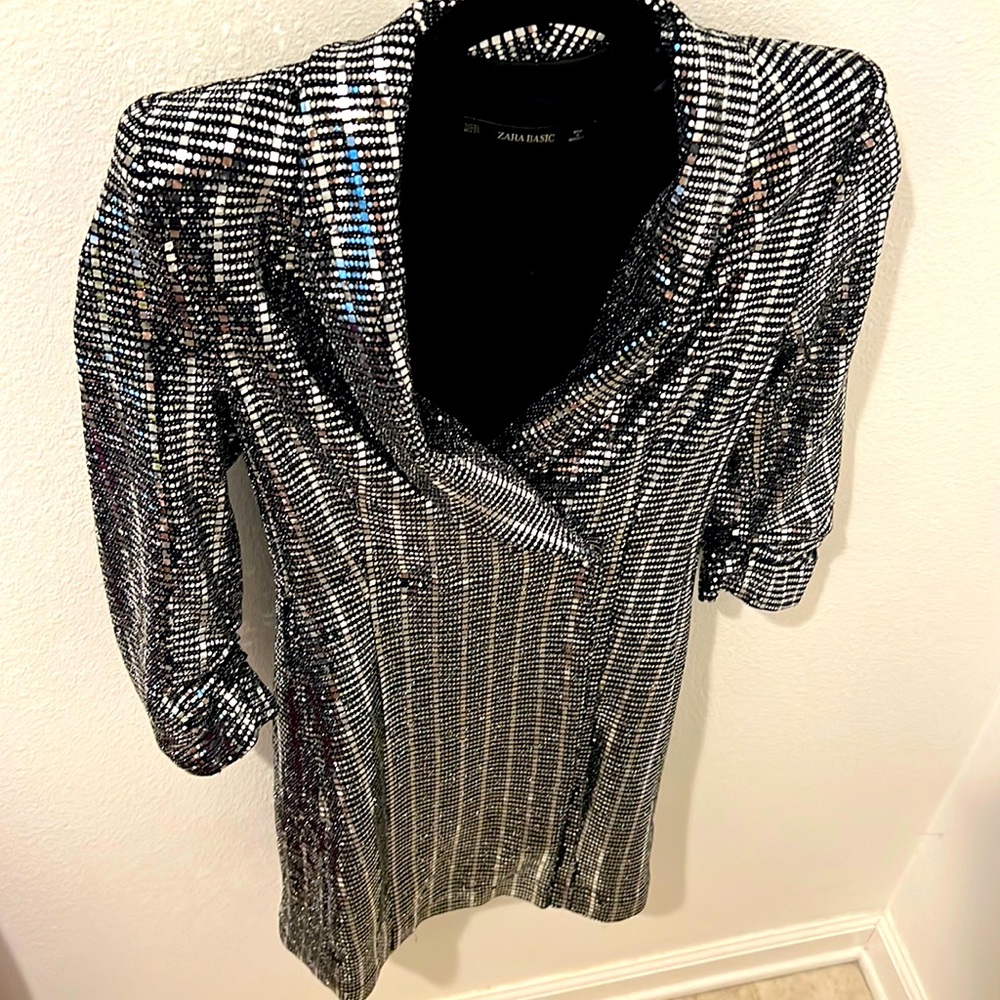 Is it New Years already!!! Very sparkly blazer dress